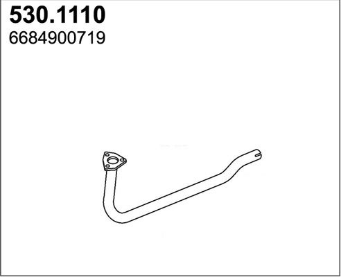 ASSO Труба выхлопного газа 530.1110