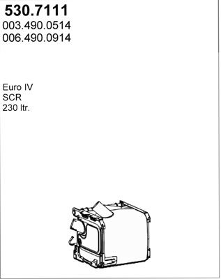 ASSO Tahma-/partikelfilter,väljalaskesüst. 530.7111