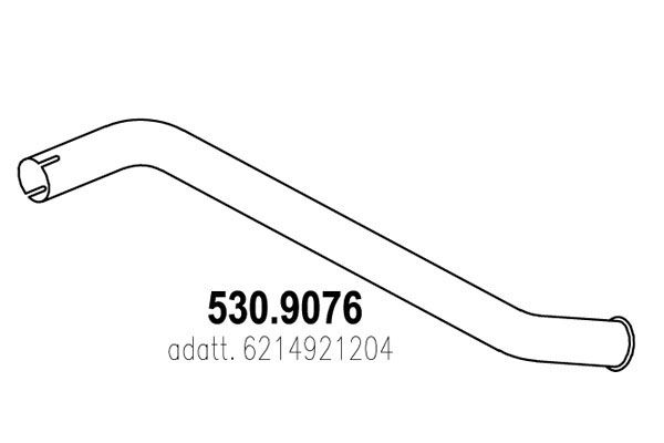 ASSO Труба выхлопного газа 530.9076