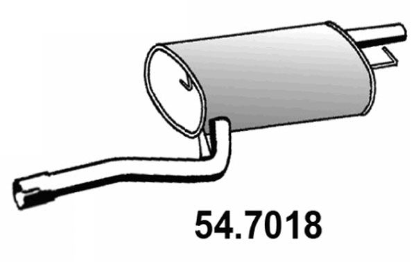 ASSO Глушитель выхлопных газов конечный 54.7018