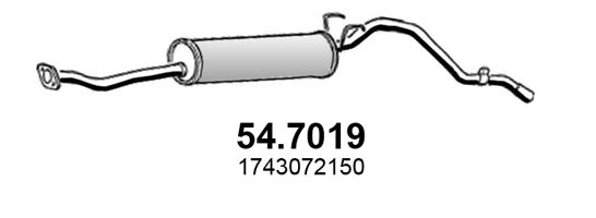 ASSO Глушитель выхлопных газов конечный 54.7019