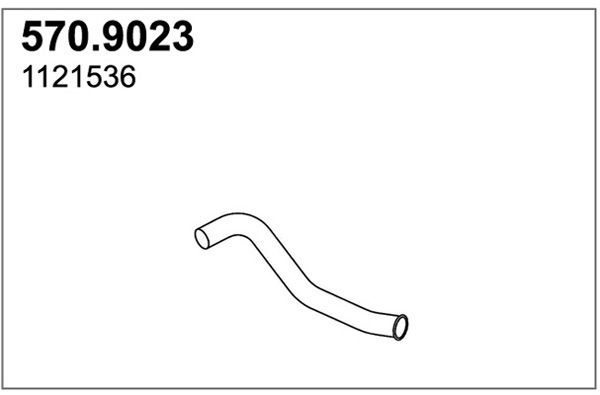ASSO Труба выхлопного газа 570.9023
