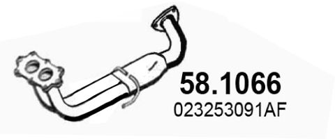 ASSO Труба выхлопного газа 58.1066