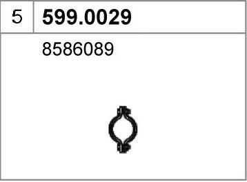 ASSO Montaažikomplekt, summuti 599.0029