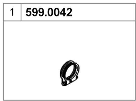ASSO Montaažikomplekt, summuti 599.0042