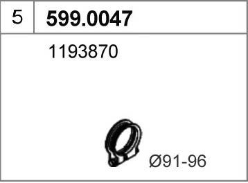 ASSO Montaažikomplekt, summuti 599.0047