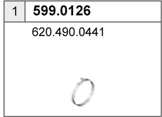 ASSO Montaažikomplekt, summuti 599.0126