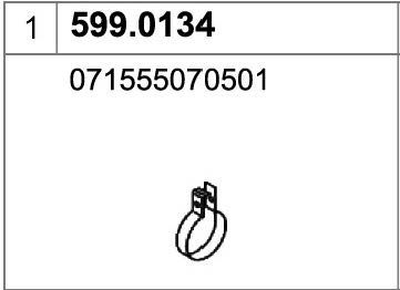 ASSO Монтажный комплект, глушитель 599.0134
