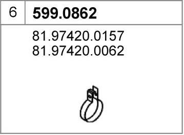 ASSO Montaažikomplekt, summuti 599.0862