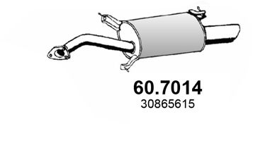 ASSO Глушитель выхлопных газов конечный 60.7014