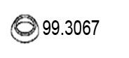 ASSO Уплотнительное кольцо, труба выхлопного газа 99.3067