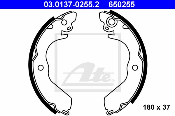 ATE Piduriklotside komplekt 03.0137-0255.2