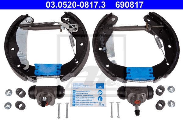 ATE Комплект тормозных колодок 03.0520-0817.3