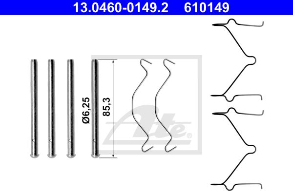 ATE Lisakomplekt, ketaspiduriklotsid 13.0460-0149.2