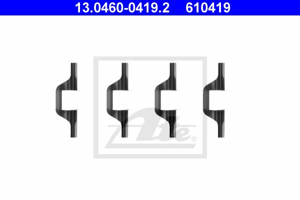 ATE Комплектующие, колодки дискового тормоза 13.0460-0419.2