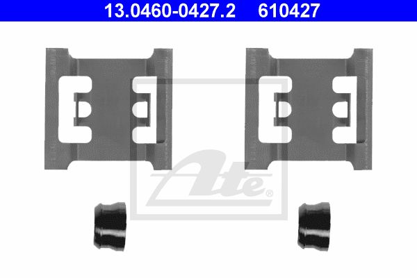 ATE Комплектующие, колодки дискового тормоза 13.0460-0427.2