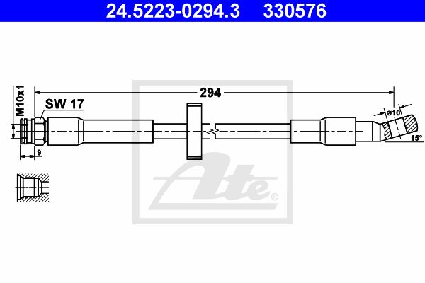 ATE Тормозной шланг 24.5223-0294.3