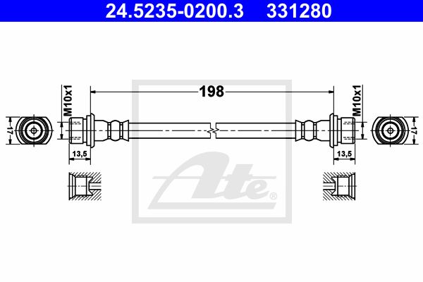 ATE Pidurivoolik 24.5235-0200.3