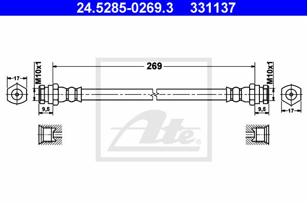 ATE Pidurivoolik 24.5285-0269.3