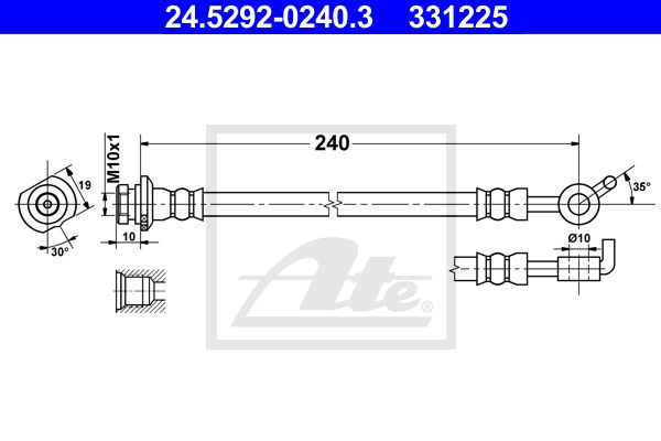 ATE Pidurivoolik 24.5292-0240.3