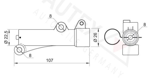 AUTEX Võnkepehmendus,hammasrihm 612024