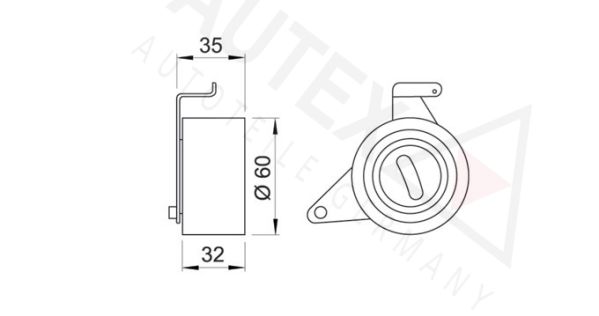 AUTEX Pingutusrull,Hammasrihm 641212