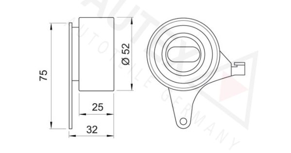 AUTEX Pingutusrull,Hammasrihm 641555