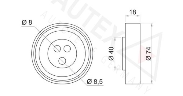 AUTEX Pingutusrull,soonrihm 641850