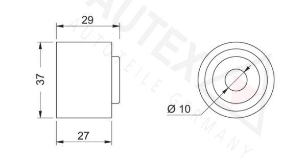 AUTEX Seade-/juhtrull,soonrihm 651244