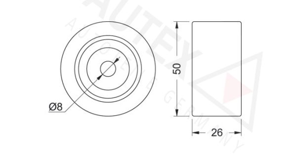 AUTEX Seade-/juhtrull,soonrihm 651302