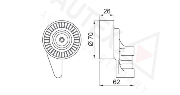 AUTEX Seade-/juhtrull,soonrihm 651722