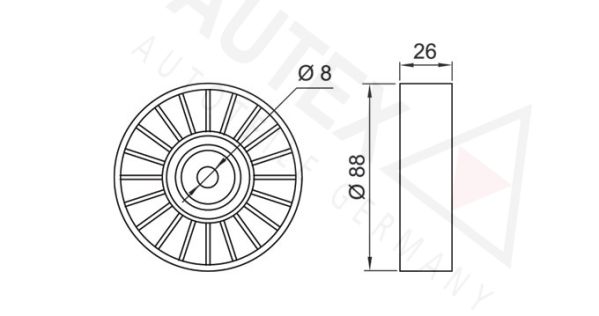 AUTEX Seade-/juhtrull,soonrihm 651845