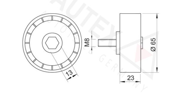 AUTEX Seade-/juhtrull,soonrihm 651871