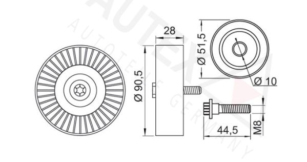 AUTEX Seade-/juhtrull,soonrihm 652031