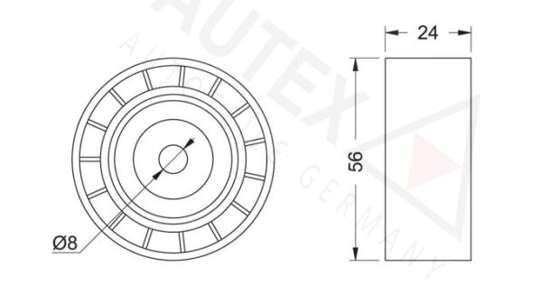 AUTEX Seade-/juhtrull,soonrihm 654251