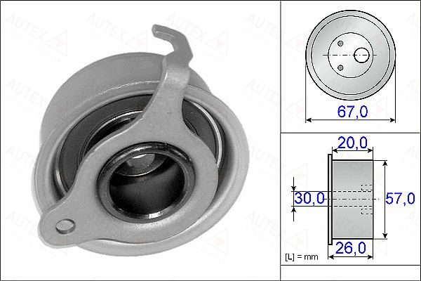 AUTEX Pingutusrull,Hammasrihm 654923