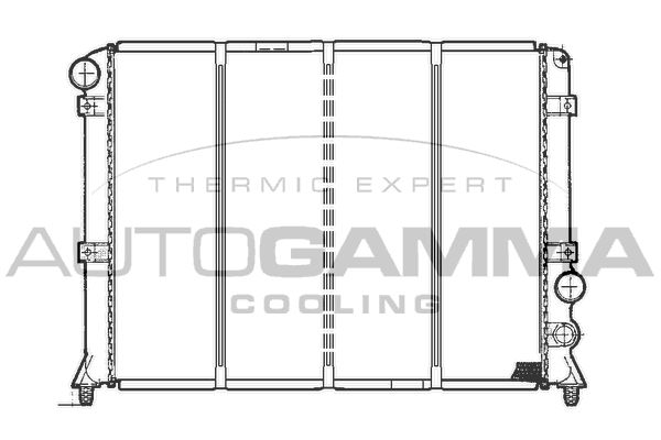 AUTOGAMMA Radiaator,mootorijahutus 100009