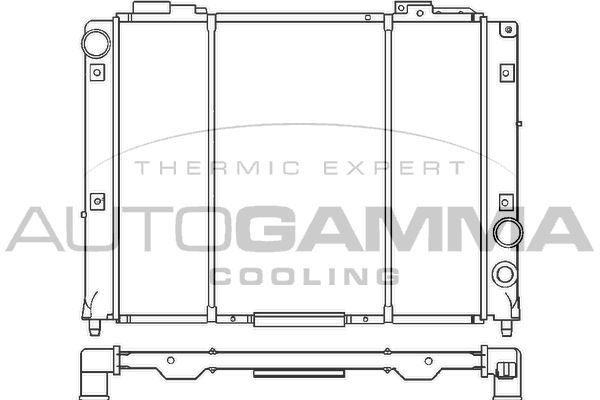 AUTOGAMMA Радиатор, охлаждение двигателя 100023