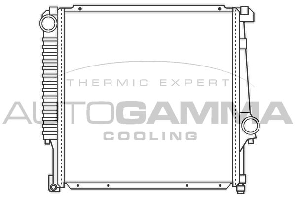 AUTOGAMMA Радиатор, охлаждение двигателя 100099