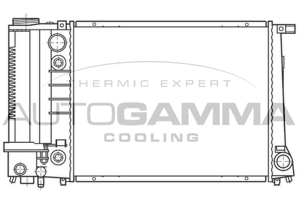 AUTOGAMMA Radiaator,mootorijahutus 100127