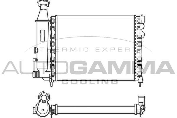 AUTOGAMMA Radiaator,mootorijahutus 100146