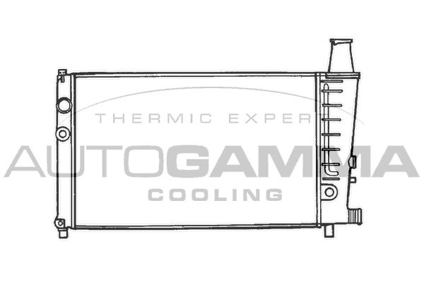 AUTOGAMMA Радиатор, охлаждение двигателя 100166