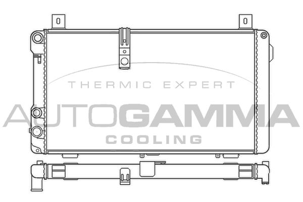 AUTOGAMMA Radiaator,mootorijahutus 100180