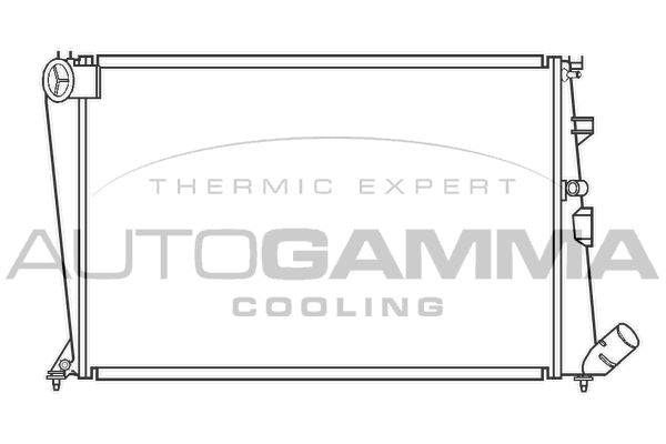 AUTOGAMMA Радиатор, охлаждение двигателя 100201