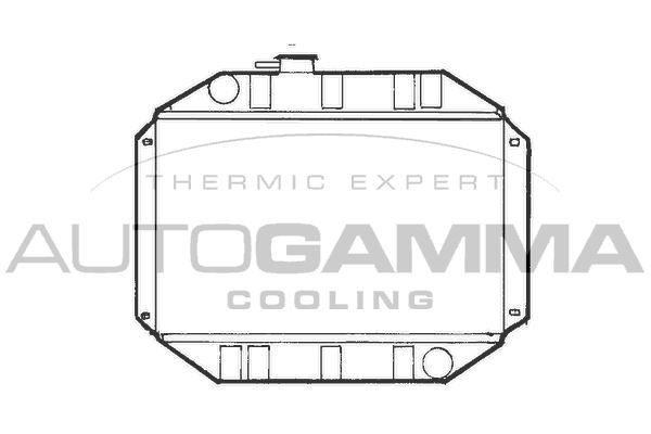 AUTOGAMMA Radiaator,mootorijahutus 100320