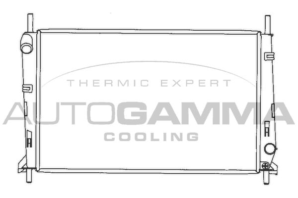 AUTOGAMMA Радиатор, охлаждение двигателя 100370