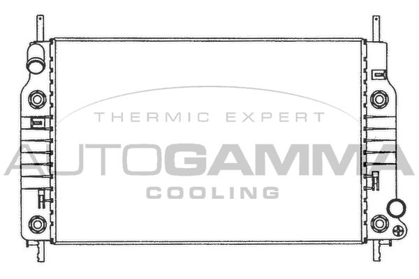 AUTOGAMMA Радиатор, охлаждение двигателя 100371