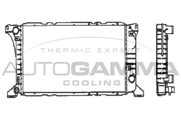 AUTOGAMMA Радиатор, охлаждение двигателя 100393