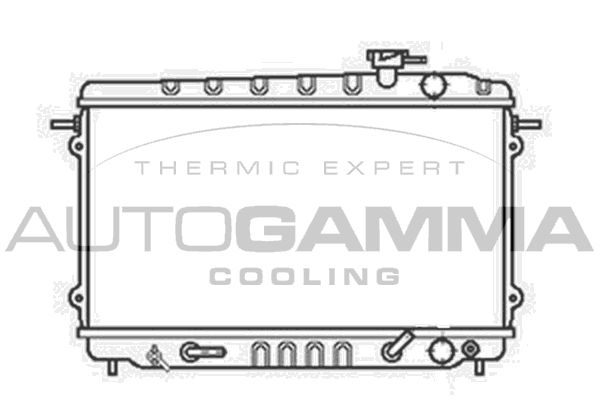 AUTOGAMMA Radiaator,mootorijahutus 100403