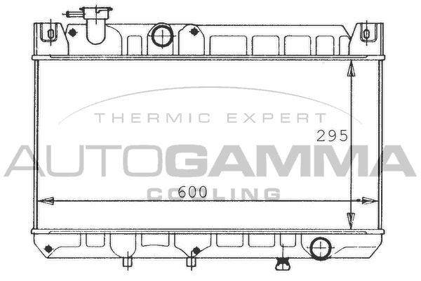 AUTOGAMMA Radiaator,mootorijahutus 100479